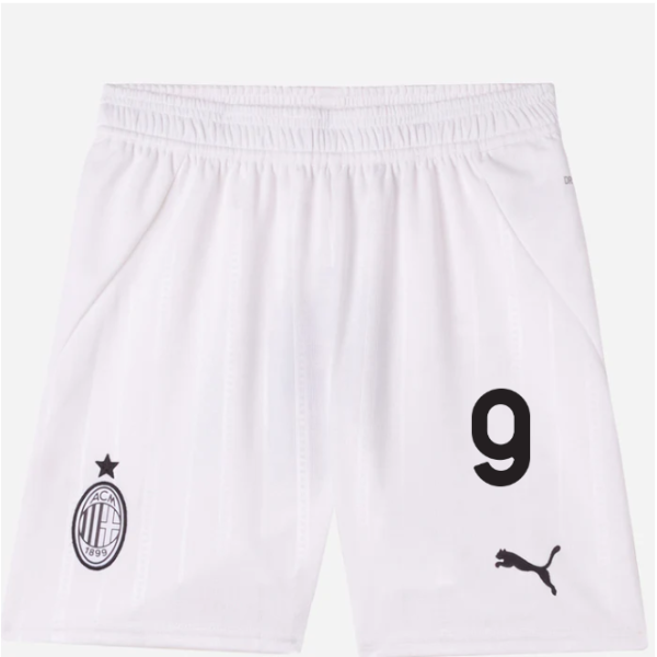 milan-away-202425-kids-shorts-white-9-luka-jovic Collection – Official AC Milan Kits Collection - Official AC Milan Kits