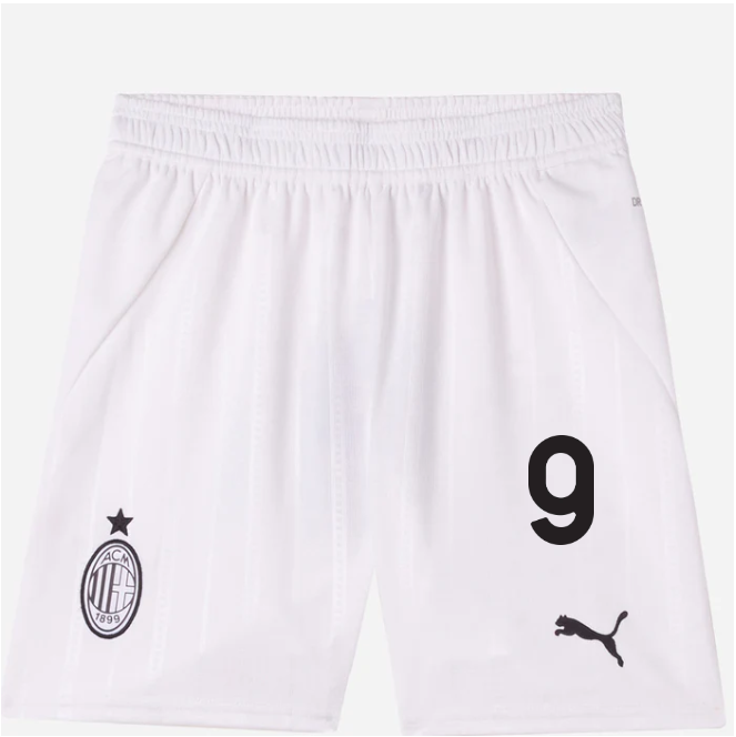 milan-away-202425-kids-shorts-white-9-luka-jovic Collection – Official AC Milan Kits Collection - Official AC Milan Kits