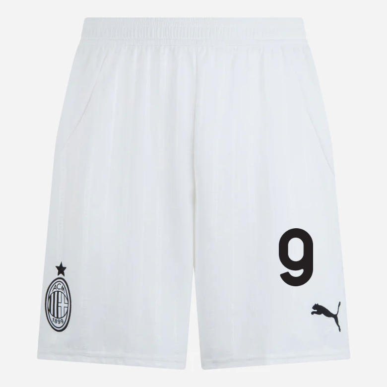 milan-away-202425-shorts-white-9-luka-jovic Collection – Official AC Milan Kits Collection - Official AC Milan Kits