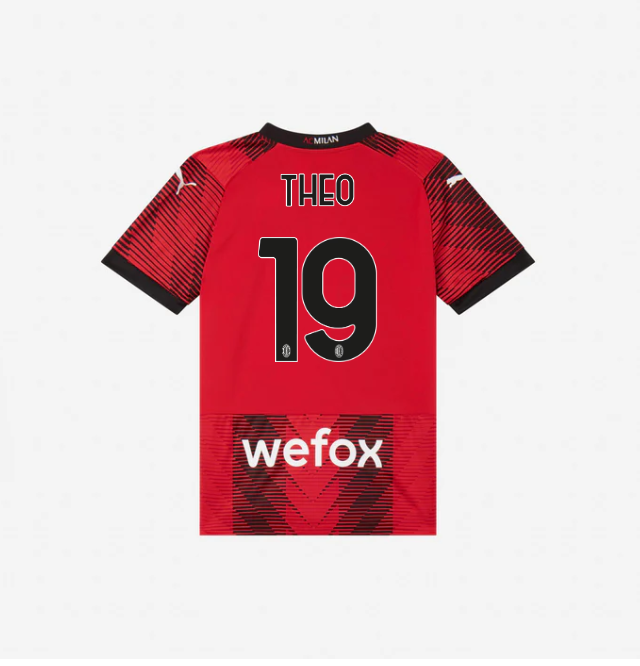 milan-home-202324-kidsjersey-19-theo-hernandez Collection – Official AC Milan Kits Collection - Official AC Milan Kits