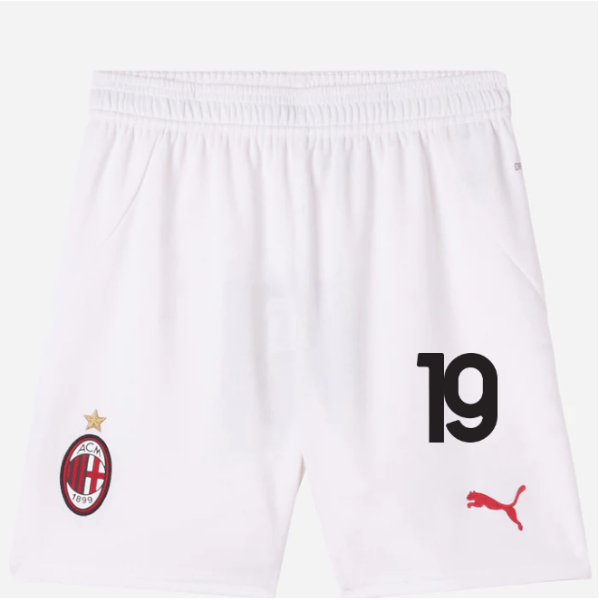 milan-home-202425-kids-shorts-white-19-theo-hernandez Collection – Official AC Milan Kits Collection - Official AC Milan Kits