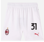 milan-home-202425-kids-shorts-white-31-strahinja-pavlovic Collection – Official AC Milan Kits Collection - Official AC Milan Kits