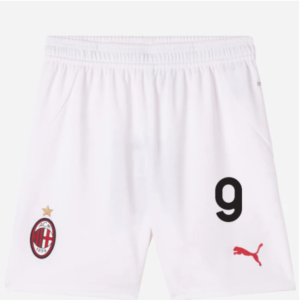milan-home-202425-kids-shorts-white-9-luka-jovic Collection – Official AC Milan Kits Collection - Official AC Milan Kits