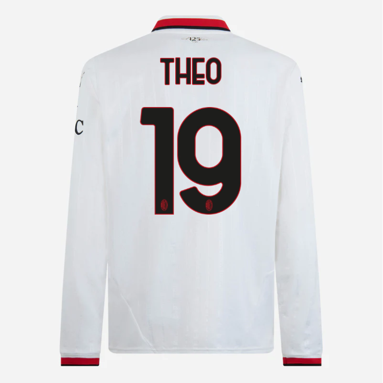 milan-long-sleeve-away-202425-jersey-19-theo-hernandez Collection – Official AC Milan Kits Collection - Official AC Milan Kits