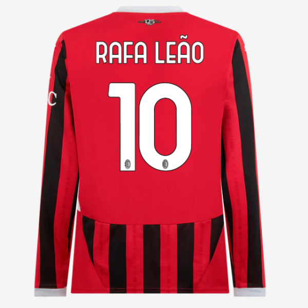 milan-long-sleeve-home-202425-jersey-10-rafael-leao Collection – Official AC Milan Kits Collection - Official AC Milan Kits