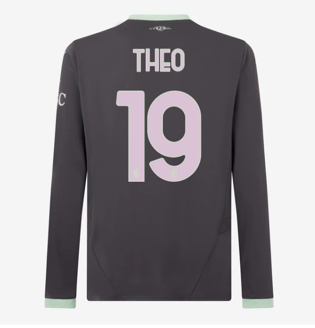 milan-long-sleeve-third-202425-jersey-19-theo-hernandez Collection – Official AC Milan Kits Collection - Official AC Milan Kits