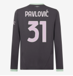 milan-long-sleeve-third-202425-jersey-31-strahinja-pavlovic Collection – Official AC Milan Kits Collection - Official AC Milan Kits