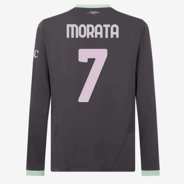milan-long-sleeve-third-202425-jersey-7-Alvaro-morata Collection – Official AC Milan Kits Collection - Official AC Milan Kits