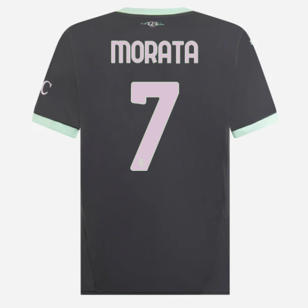milan-third-202425-jersey-7-Alvaro-morata Collection – Official AC Milan Kits Collection - Official AC Milan Kits