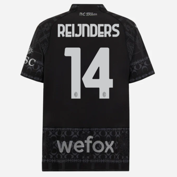 authentic jersey ac milan x pleasures 202324 – dark version – 14 tijjani reijnders Collection – Official AC Milan Kits Collection - Official AC Milan Kits