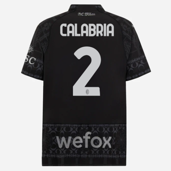 authentic jersey ac milan x pleasures 202324 – dark version – 2 davide calabria Collection – Official AC Milan Kits Collection - Official AC Milan Kits