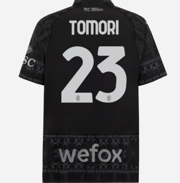 authentic jersey ac milan x pleasures 202324 – dark version – 23 fikayo tomori Collection – Official AC Milan Kits Collection - Official AC Milan Kits