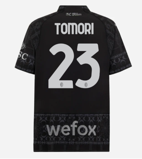 authentic jersey ac milan x pleasures 202324 – dark version – 23 fikayo tomori Collection – Official AC Milan Kits Collection - Official AC Milan Kits