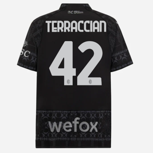 authentic jersey ac milan x pleasures 202324 – dark version – 42 filippo terracciano Collection – Official AC Milan Kits Collection - Official AC Milan Kits