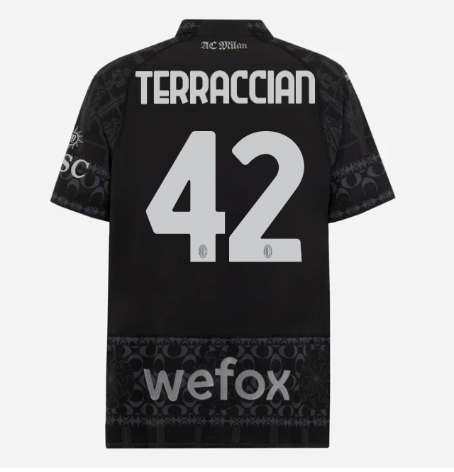 authentic jersey ac milan x pleasures 202324 – dark version – 42 filippo terracciano Collection – Official AC Milan Kits Collection - Official AC Milan Kits