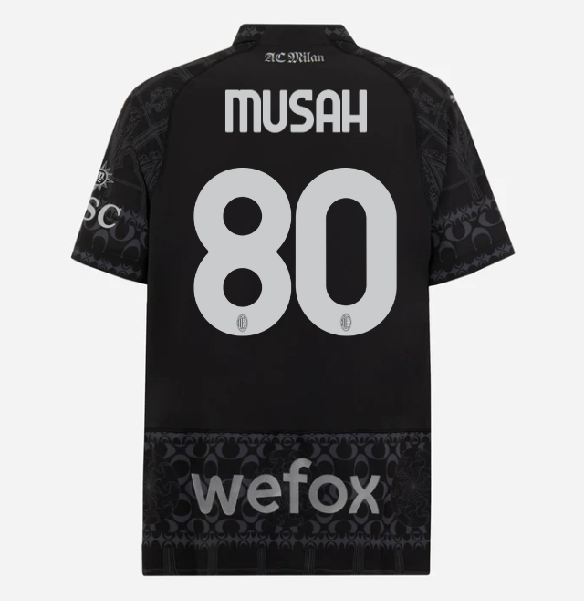 authentic jersey ac milan x pleasures 202324 – dark version – 80 yunus musah Collection – Official AC Milan Kits Collection - Official AC Milan Kits