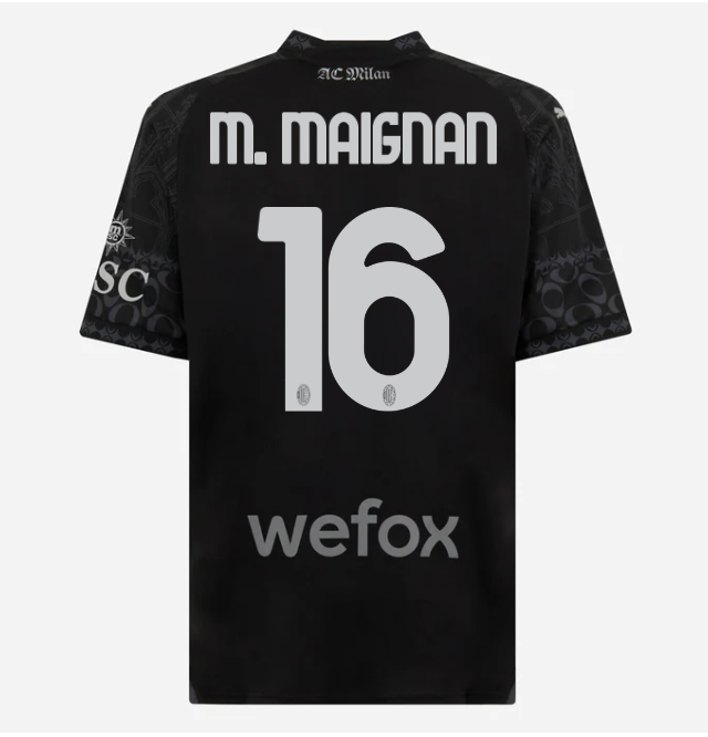 jersey ac milan x pleasures 202324 – dark version – 16 mike maignan Collection – Official AC Milan Kits Collection - Official AC Milan Kits