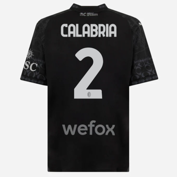jersey ac milan x pleasures 202324 – dark version – 2 davide calabria Collection – Official AC Milan Kits Collection - Official AC Milan Kits