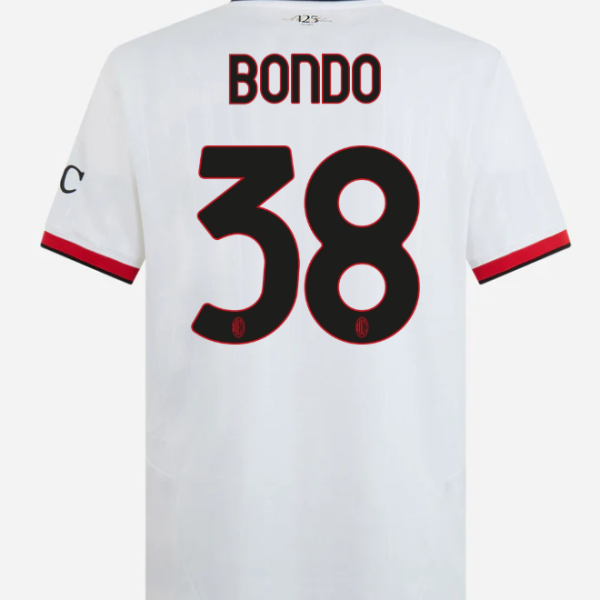 milan away 202425 jersey – 38 warren bondo Collection – Official AC Milan Kits Collection - Official AC Milan Kits