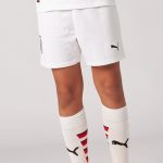 milan away 202425 kids shorts white – 7 Álvaro morata Collection – Official AC Milan Kits Collection - Official AC Milan Kits