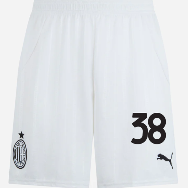 milan away 202425 shorts white – 38 warren bondo Collection – Official AC Milan Kits Collection - Official AC Milan Kits