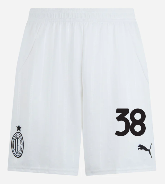 milan away 202425 shorts white – 38 warren bondo Collection – Official AC Milan Kits Collection - Official AC Milan Kits