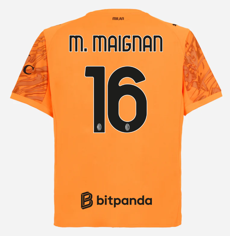 milan goalkeeper away 202526 jersey – 16 mike maignan Collection – Official AC Milan Kits Collection - Official AC Milan Kits
