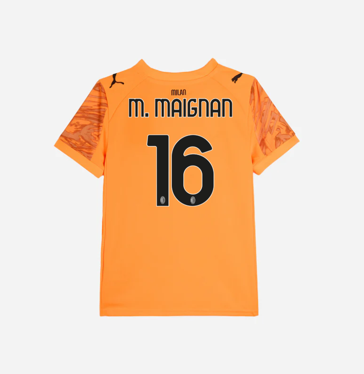 milan goalkeeper away 202526 kids jersey – 16 mike maignan Collection – Official AC Milan Kits Collection - Official AC Milan Kits