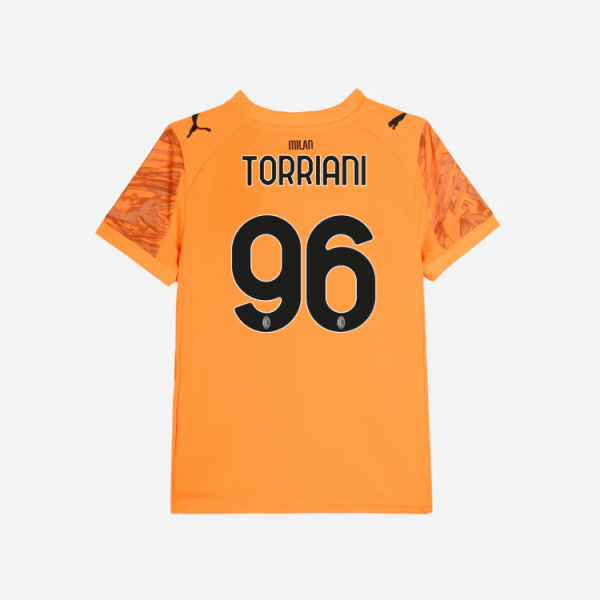 milan goalkeeper away 202526 kids jersey – 96 lorenzo torriani Collection – Official AC Milan Kits Collection - Official AC Milan Kits