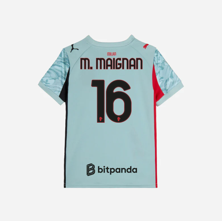 milan goalkeeper home 202526 kids jersey – 16 mike maignan Collection – Official AC Milan Kits Collection - Official AC Milan Kits