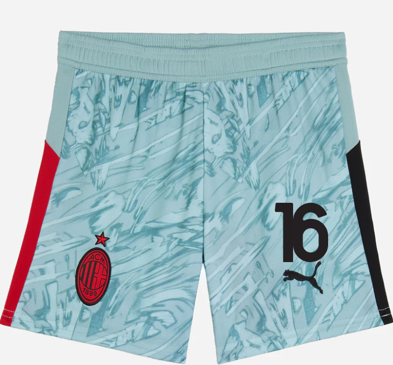 milan goalkeeper home 202526 kidsshorts – 16 mike maignan Collection – Official AC Milan Kits Collection - Official AC Milan Kits