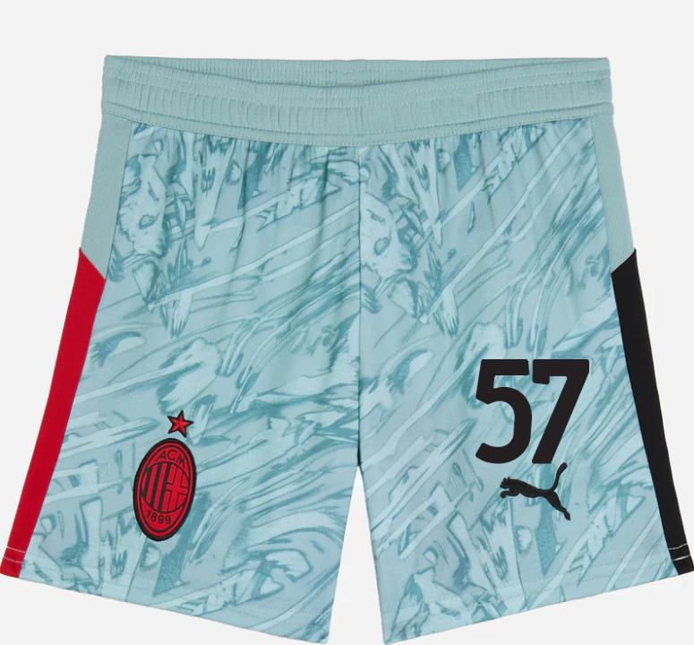 milan goalkeeper home 202526 kidsshorts – 57 marco sportiello Collection – Official AC Milan Kits Collection - Official AC Milan Kits
