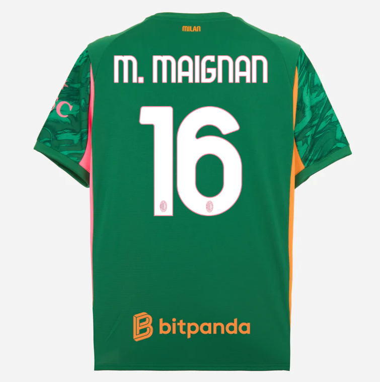 milan goalkeeper third 202526 jersey – 16 mike maignan Collection – Official AC Milan Kits Collection - Official AC Milan Kits