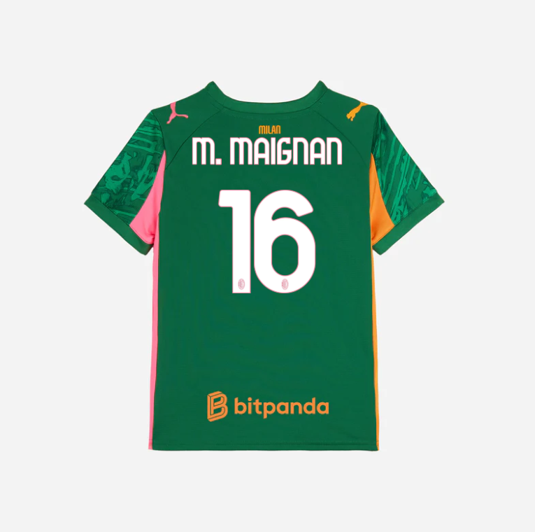 milan goalkeeper third 202526 kids jersey – 16 mike maignan Collection – Official AC Milan Kits Collection - Official AC Milan Kits