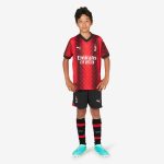 milan home 202324 kids shorts – 19 theo hernández Collection – Official AC Milan Kits Collection - Official AC Milan Kits