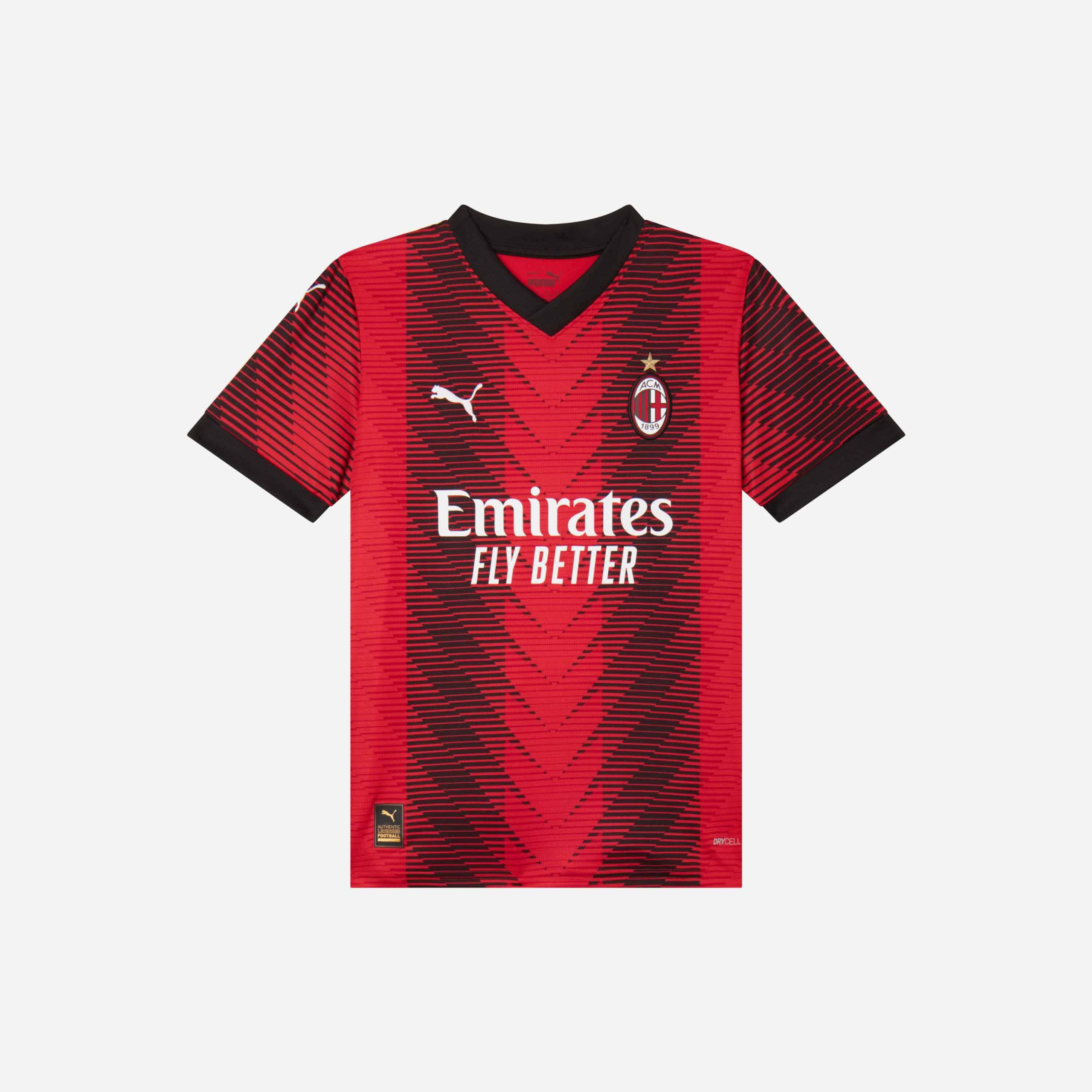 milan home 202324 kidsjersey – 19 theo hernández Collection – Official AC Milan Kits Collection - Official AC Milan Kits