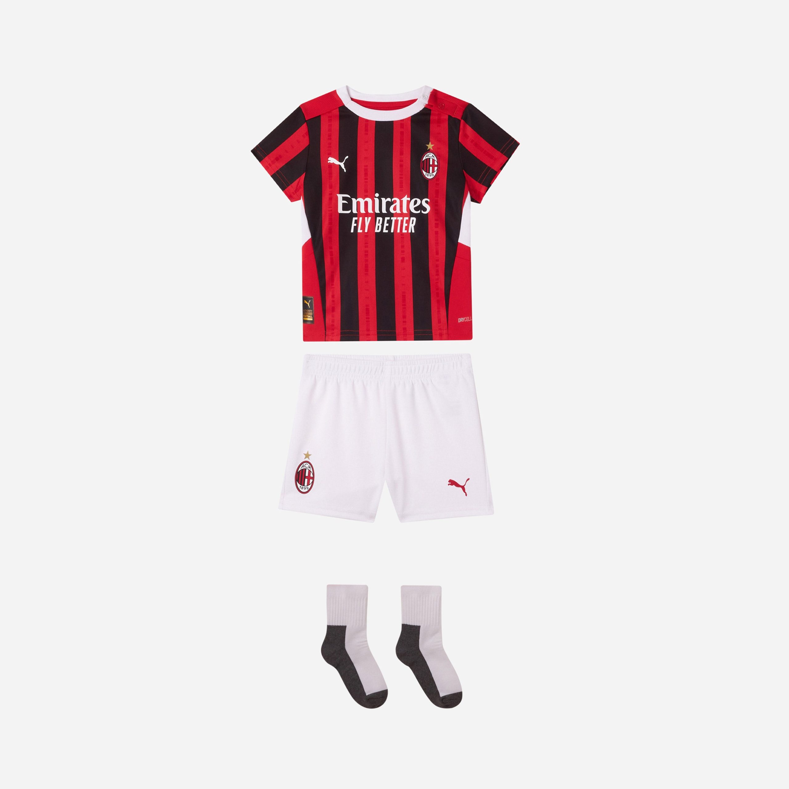 milan home 202425 baby kit – 9 luka jović Collection – Official AC Milan Kits Collection - Official AC Milan Kits