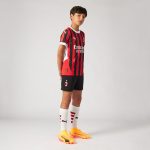 milan home 202425 kids shorts – 31 strahinja pavlović Collection – Official AC Milan Kits Collection - Official AC Milan Kits