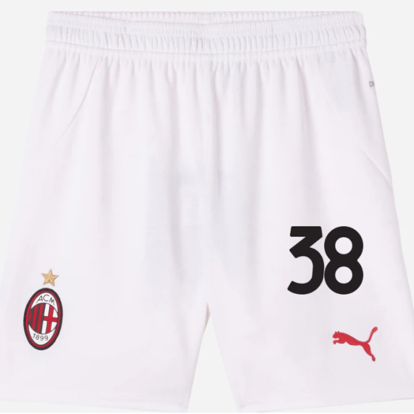 milan home 202425 kids shorts white – 38 warren bondo Collection – Official AC Milan Kits Collection - Official AC Milan Kits
