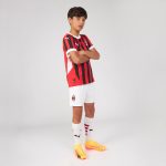 milan home 202425 kids shorts white – 99 riccardo sottil Collection – Official AC Milan Kits Collection - Official AC Milan Kits