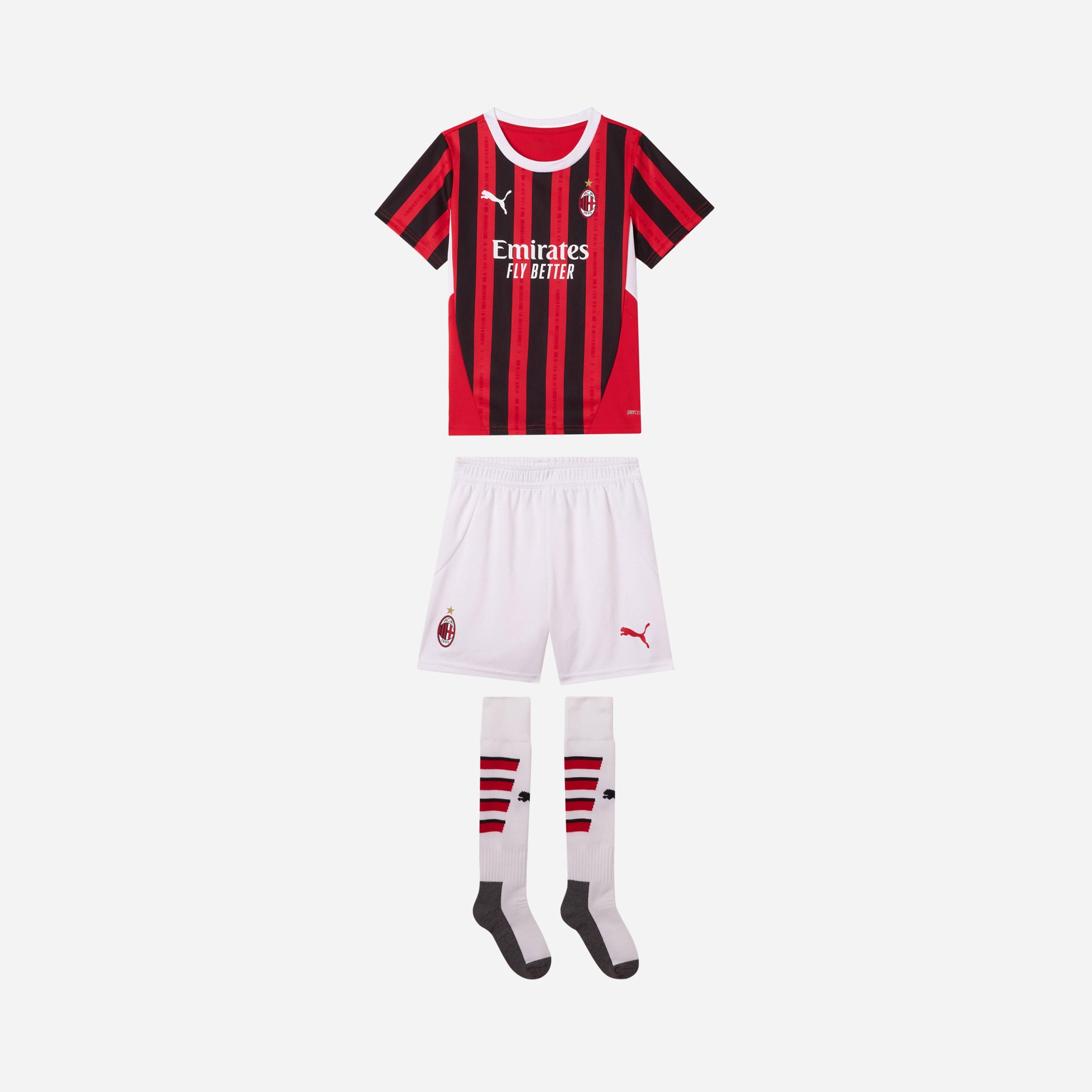 milan home 202425 mini kit – 33 davide bartesaghi Collection – Official AC Milan Kits Collection - Official AC Milan Kits