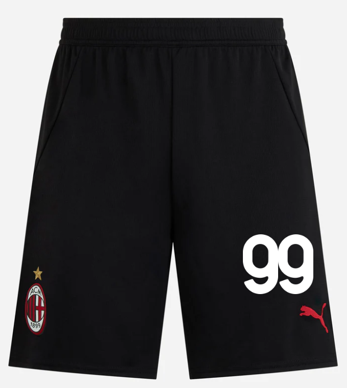 milan home 202425 shorts – 99 riccardo sottil Collection – Official AC Milan Kits Collection - Official AC Milan Kits