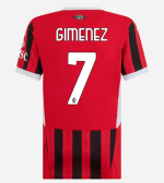 milan home 202425 woman jersey – 7 santiago gimenez Collection – Official AC Milan Kits Collection - Official AC Milan Kits