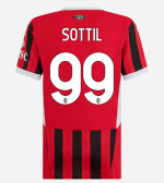 milan home 202425 woman jersey – 99 riccardo sottil Collection – Official AC Milan Kits Collection - Official AC Milan Kits