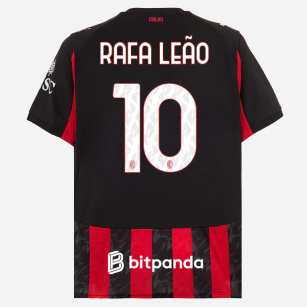 milan home 202526 jersey – 10 rafael leão Collection – Official AC Milan Kits Collection - Official AC Milan Kits