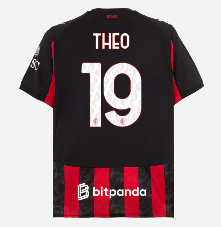 milan home 202526 jersey – 19 theo hernández Collection – Official AC Milan Kits Collection - Official AC Milan Kits