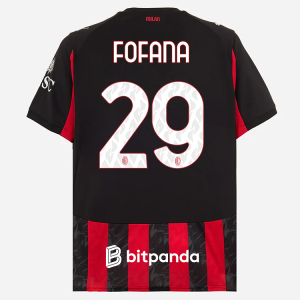 milan home 202526 jersey – 29 youssouf fofana Collection – Official AC Milan Kits Collection - Official AC Milan Kits