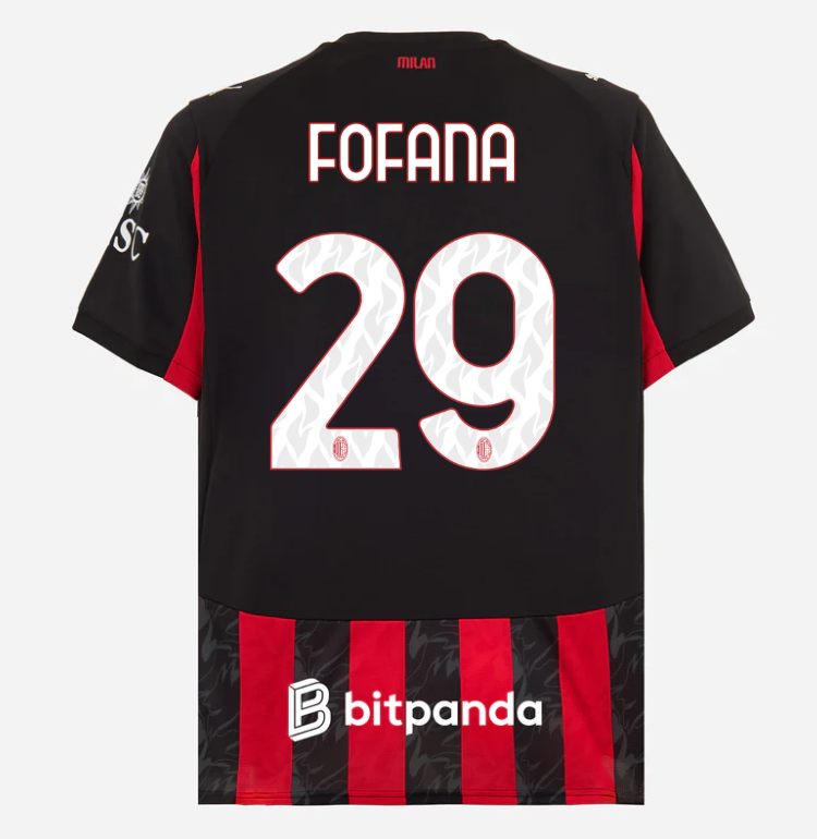 milan home 202526 jersey – 29 youssouf fofana Collection – Official AC Milan Kits Collection - Official AC Milan Kits