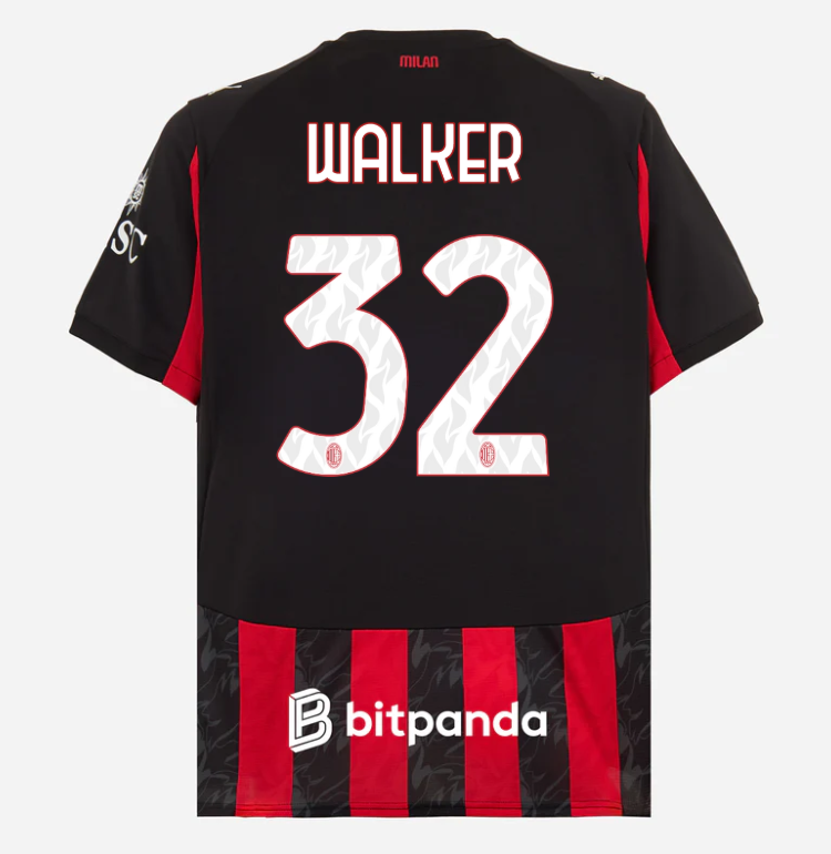 milan home 202526 jersey – 32 kyle walker Collection – Official AC Milan Kits Collection - Official AC Milan Kits