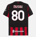 milan home 202526 jersey – 80 yunus musah Collection – Official AC Milan Kits Collection - Official AC Milan Kits
